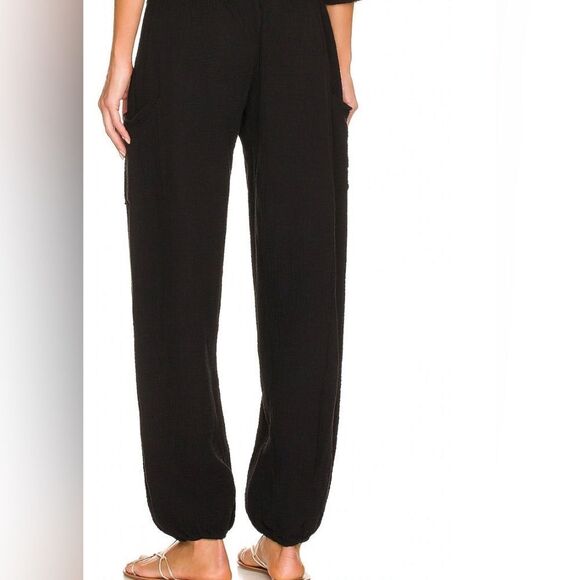 On The Road / Young Fabulous & Broke Satin Paperbag Pants Size M - Picture 2 of 11